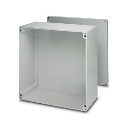Phoenix Contact E PE A Series Grey Glass Fibre Reinforced Polyester Junction Box, 250 x 600 x 121mm