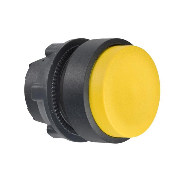 zb5al5 Schneider Electric Harmony XB5 Series, Yellow Push Button Head, Spring Return, 22mm Cutout