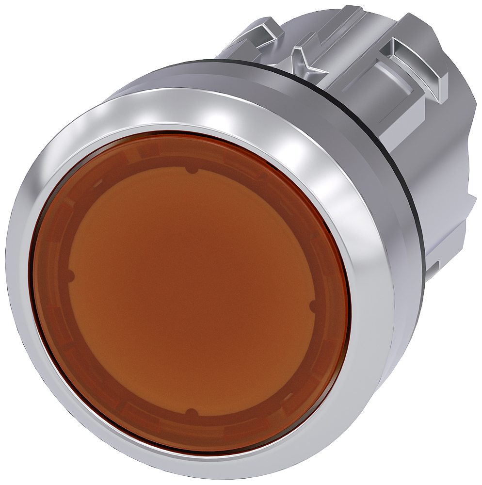 3su1051-0ab00-0aa0 Siemens SIRIUS ACT Series Amber Momentary Push Button Switch, 22 mm Cutout, IP69K, IP66, IP67