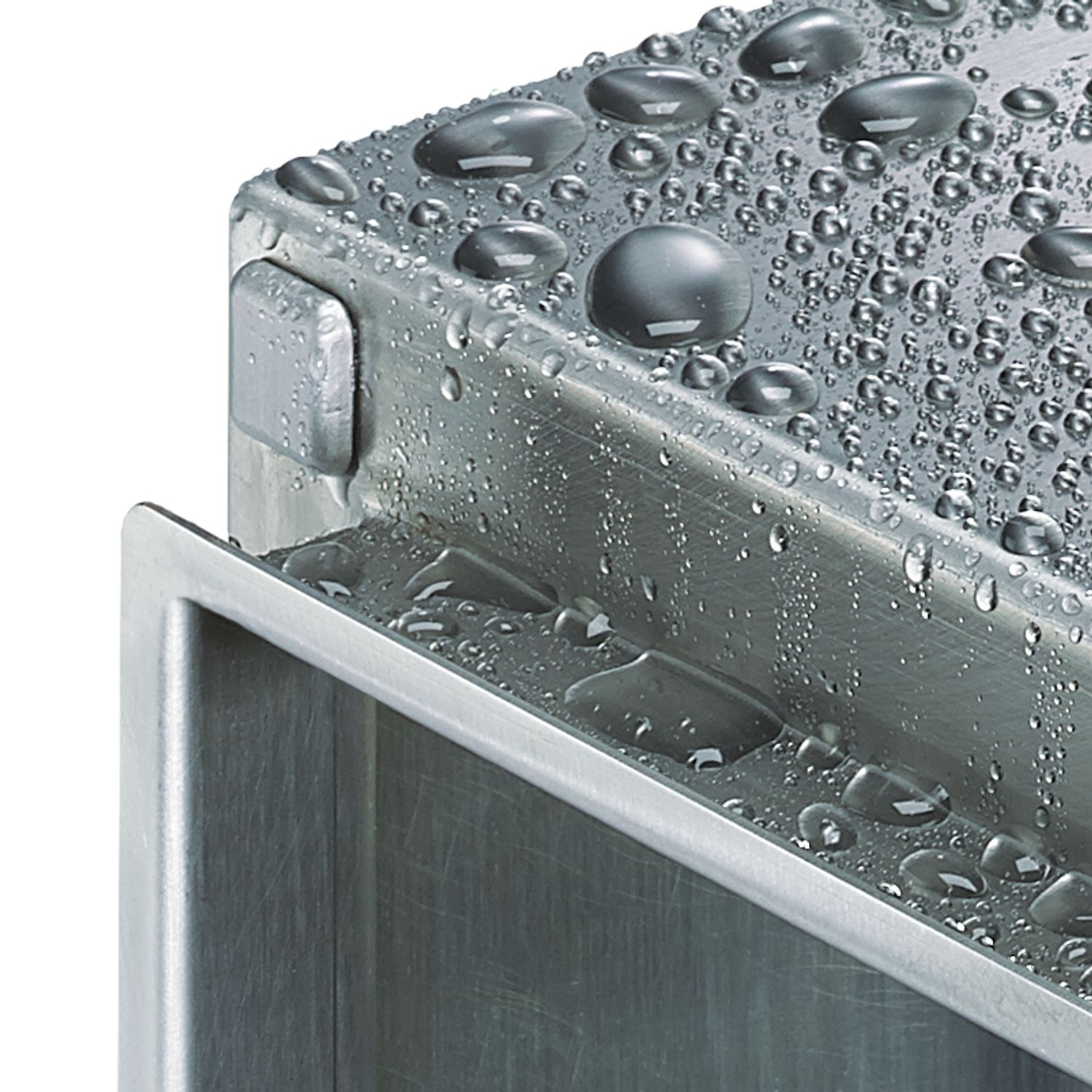 0899007 Phoenix Contact E S6 A 200X200X80 Series Silver 316L Stainless Steel Junction Box, ATEX, IECEx, 200 x 200 x 80mm