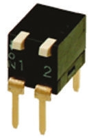 Omron 2 Way Through Hole DIP Switch SPST, Lever Actuator