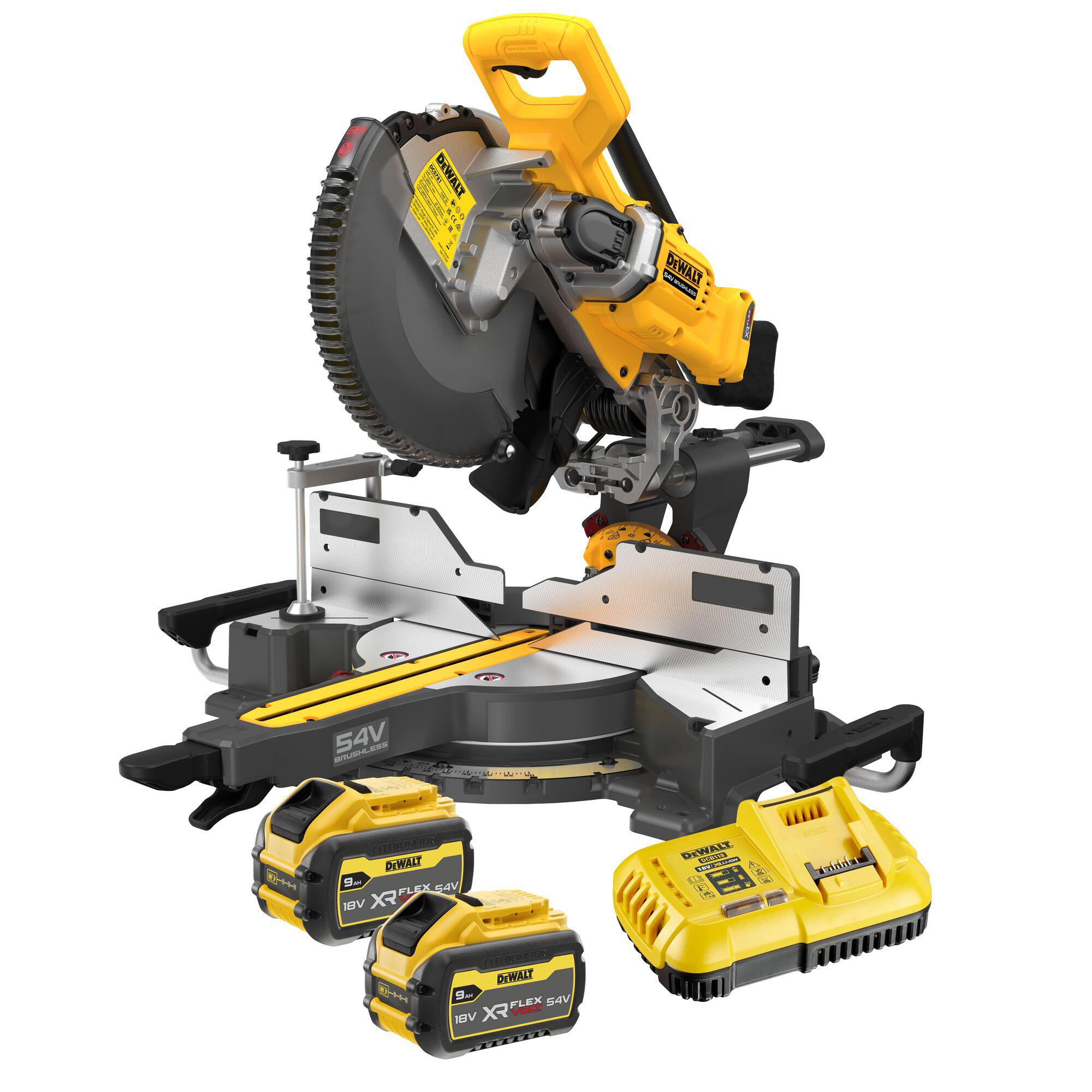 dcs781x2-gb DeWALT FLEXVOLT DCS781 305mm Cordless Mitre Saw, Type G - British 3-Pin