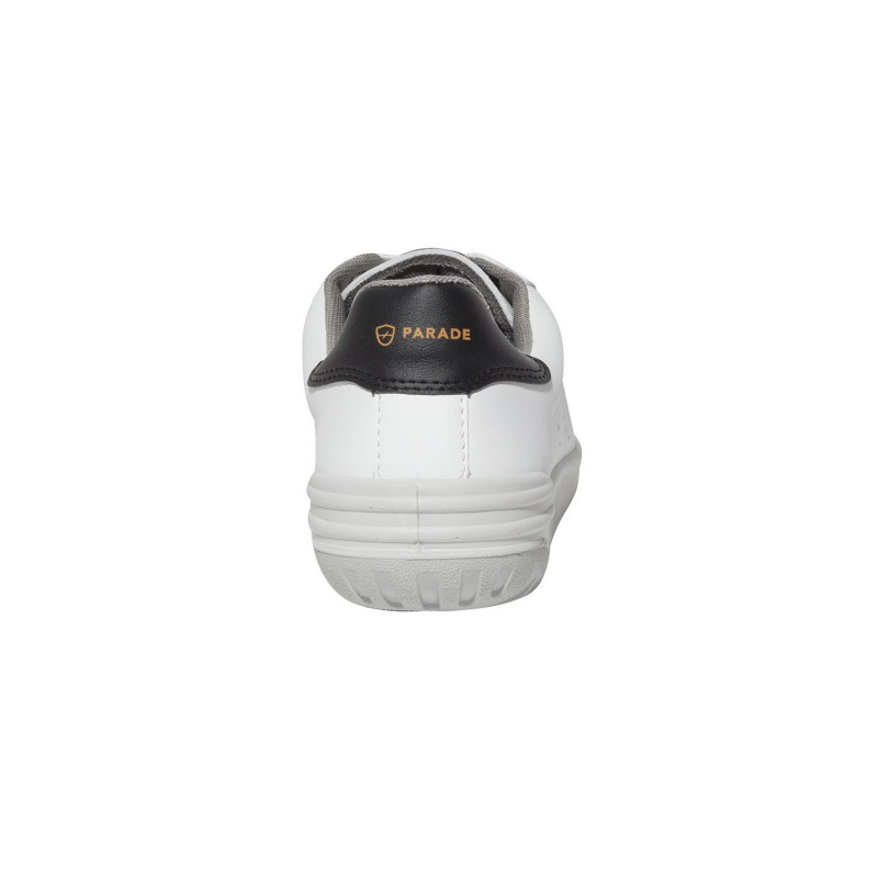 07joppa7827pt47 Parade Joppa Unisex Black, White Stainless Steel Toe Capped Safety Trainers, UK 12, EU 47