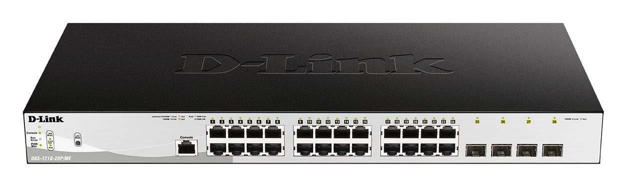 D-Link 28-Port Gigabit Managed PoE Switch, Managed 28 Port Ethernet Switch With PoE EU