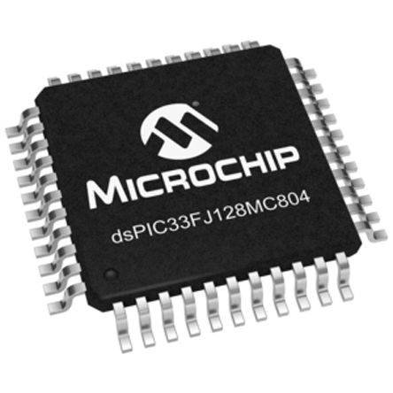 dsPIC33FJ128MC804-I/PT Microchip, 16bit Digital Signal Processor 40MHz 128 kB Flash 44-Pin TQFP