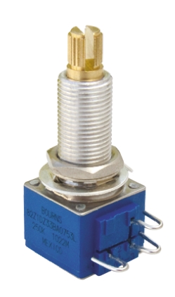 Bourns 82 500kΩ Rotary Potentiometer 1-Gang Panel Mount, 82Z1D-Z33-BA0/754L