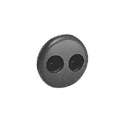 Siemens Black Rubber Round for 15 mm Cable Dia. for 6 mm Cable Dia. 8HP1806