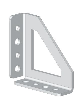 Siemens Sivacon Series Metal Bracket, 63 mm H, 19mm W, 62.5 mm D For Use With SIVACON S4