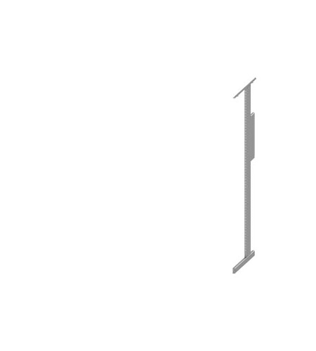 Siemens Sivacon S4 Series Grey Steel Front, 600 mm D, for Use with Busbar Top