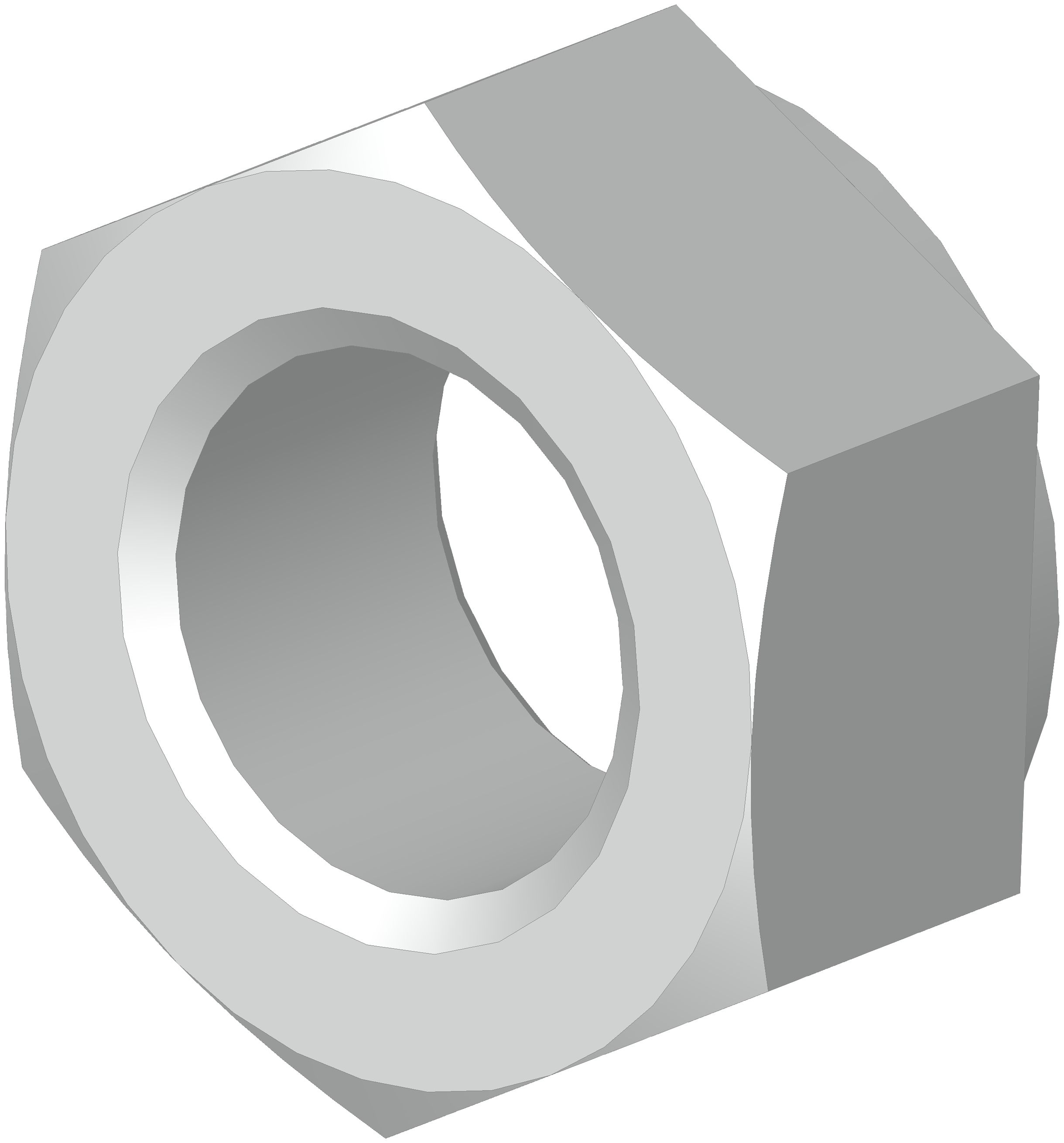 Siemens, Galvanised Steel Hex Nut, ISO 4032