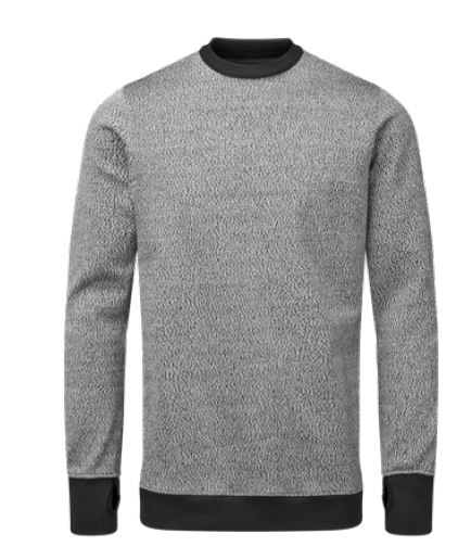 Tilsatec 90-5113 Grey, Black RhinoYarn Fabric Unisex S S