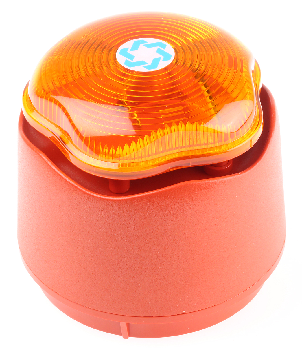 Hosiden Besson Banshee Excel Lite Series Amber Sounder-Beacon Combination, IP45, IP66 30V dc Side, Bayonet, Rear 110 dB