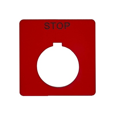 Schneider Electric Legend Plate for Use with Harmony 9001SK
