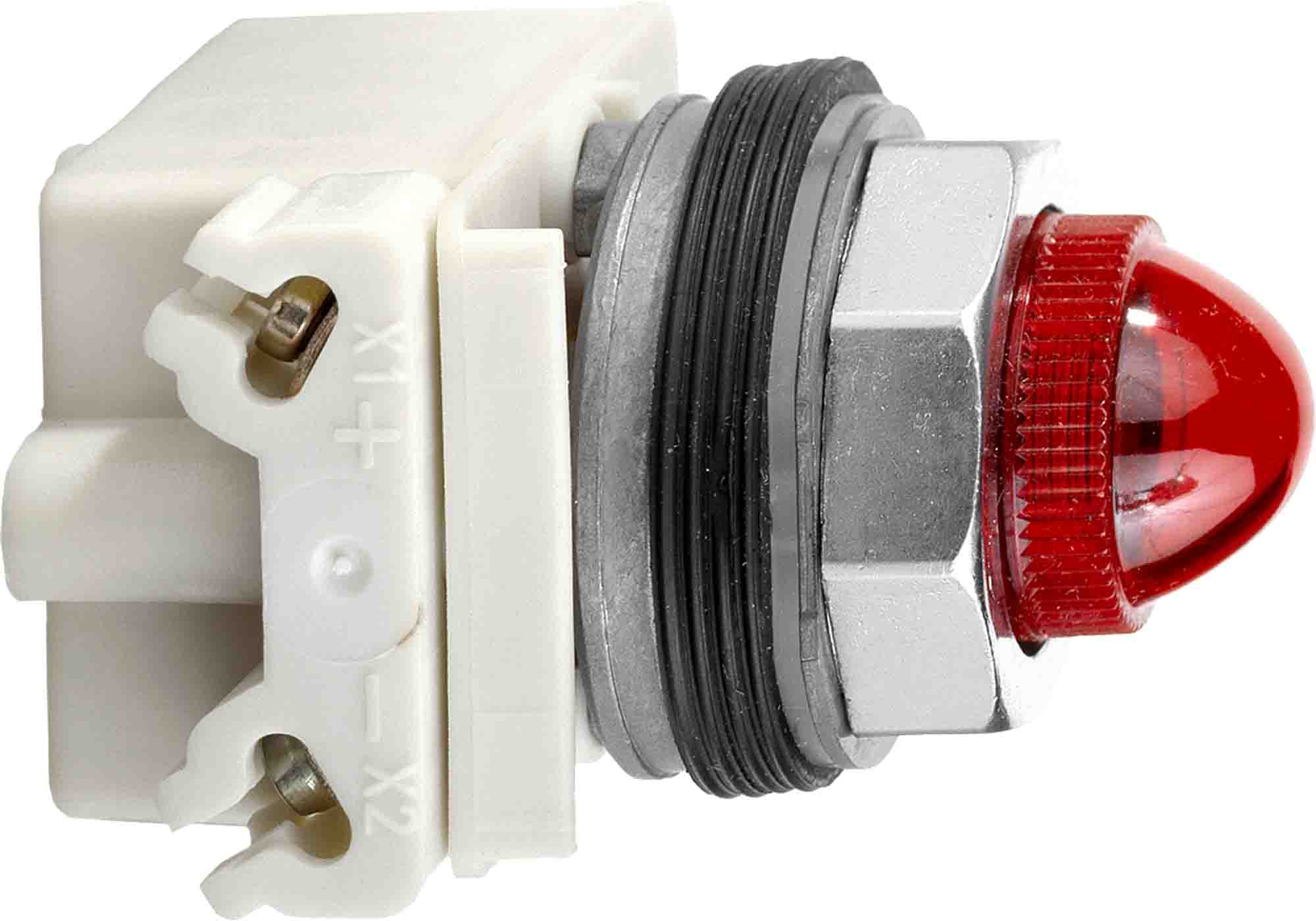 Schneider Electric Red Pilot Light, 30 mm Cutout 9001K Series