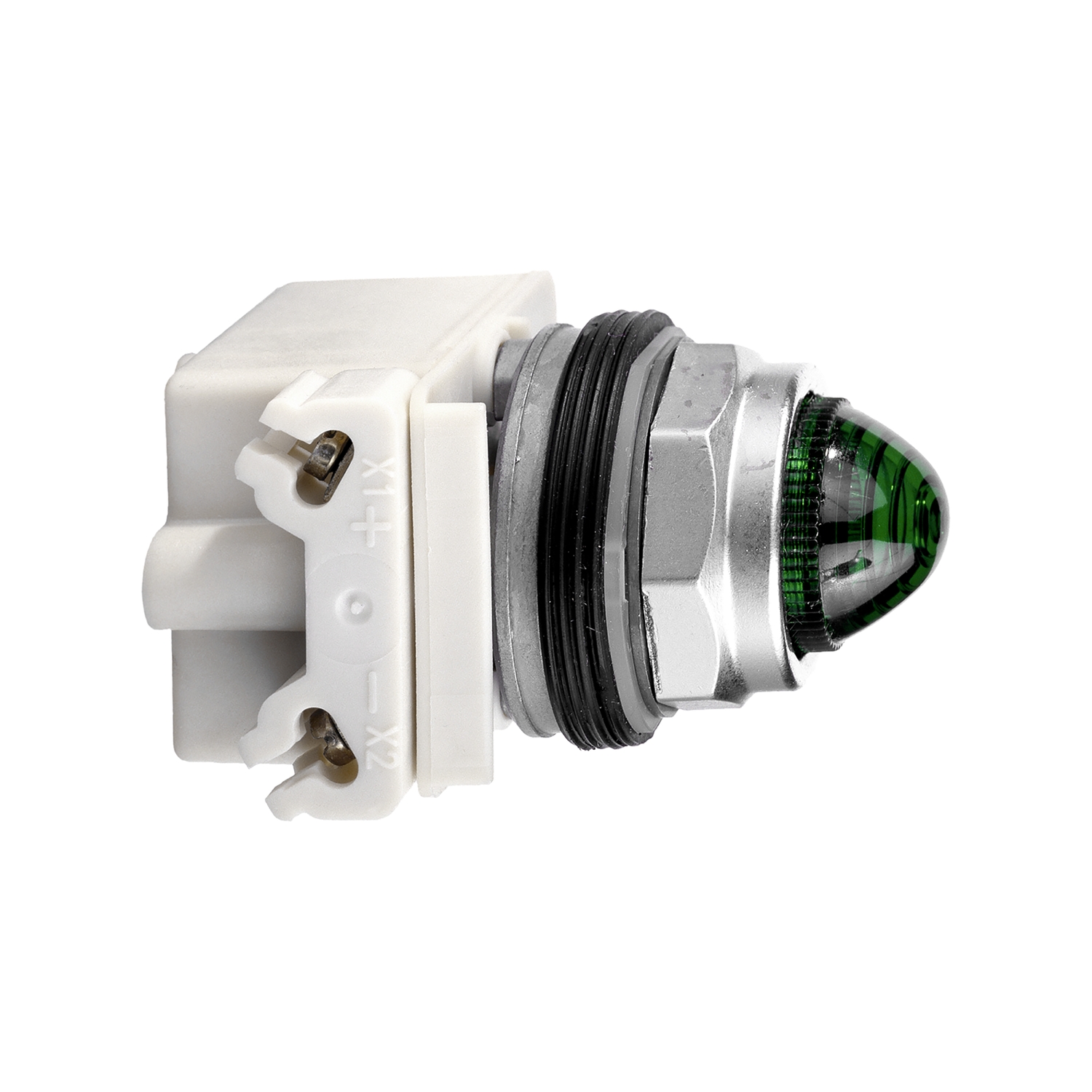 9001kp7g9 Schneider Electric, Harmony, Flush Green LED Pilot Light, 30 mm Cutout, IP66, Round