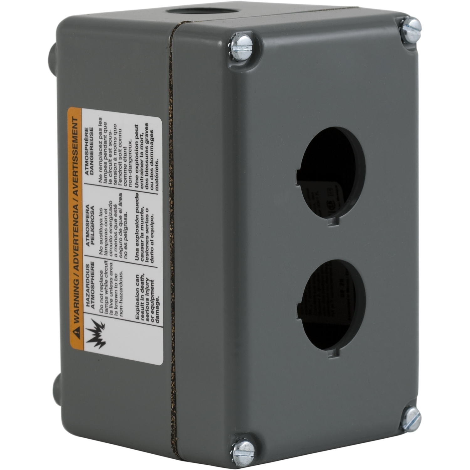 9001ky2 Schneider Electric Aluminium Harmony Control Station Enclosure - 2 Hole 30 mm Diameter