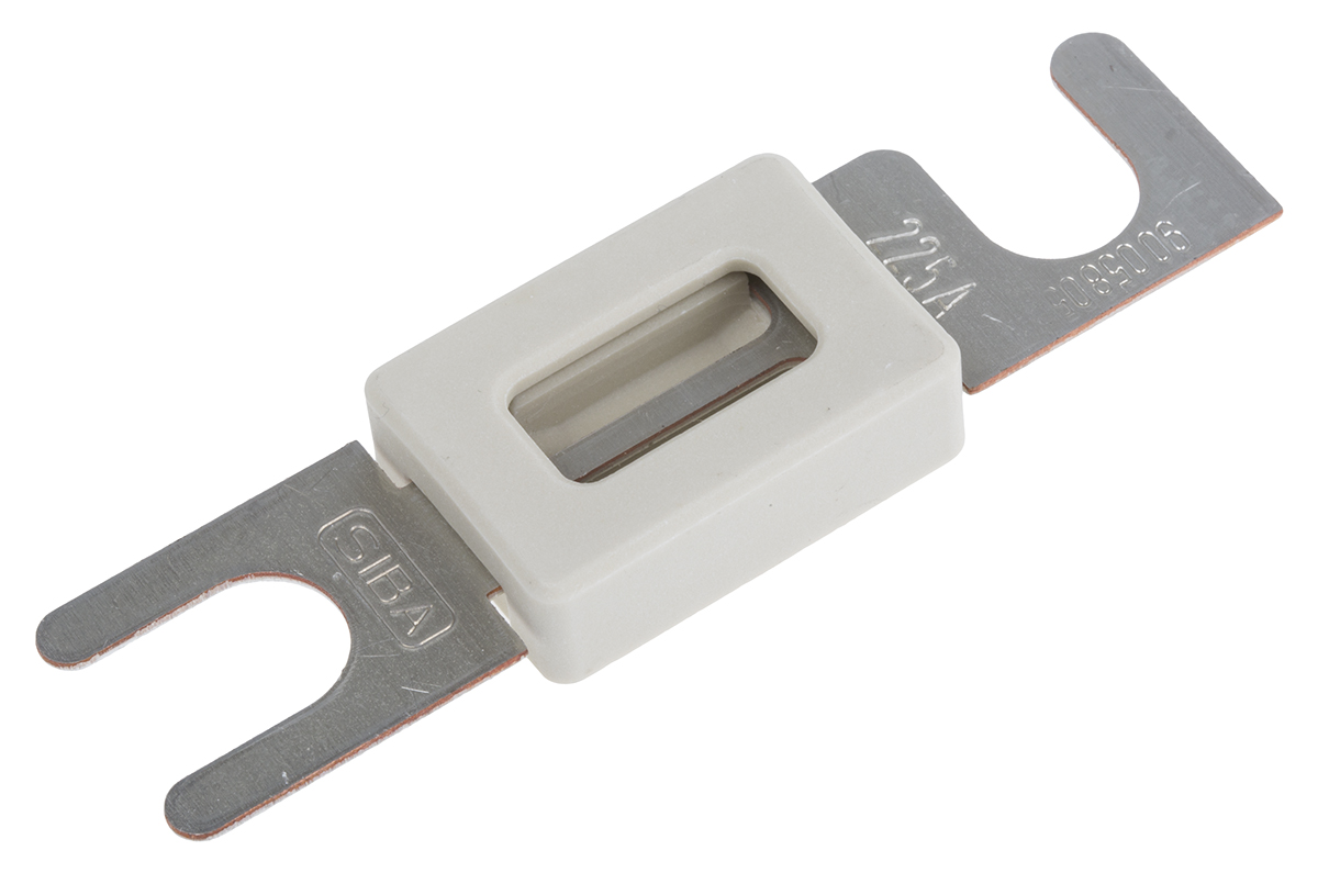 SIBA 225A White Car Fuse, 80V dc