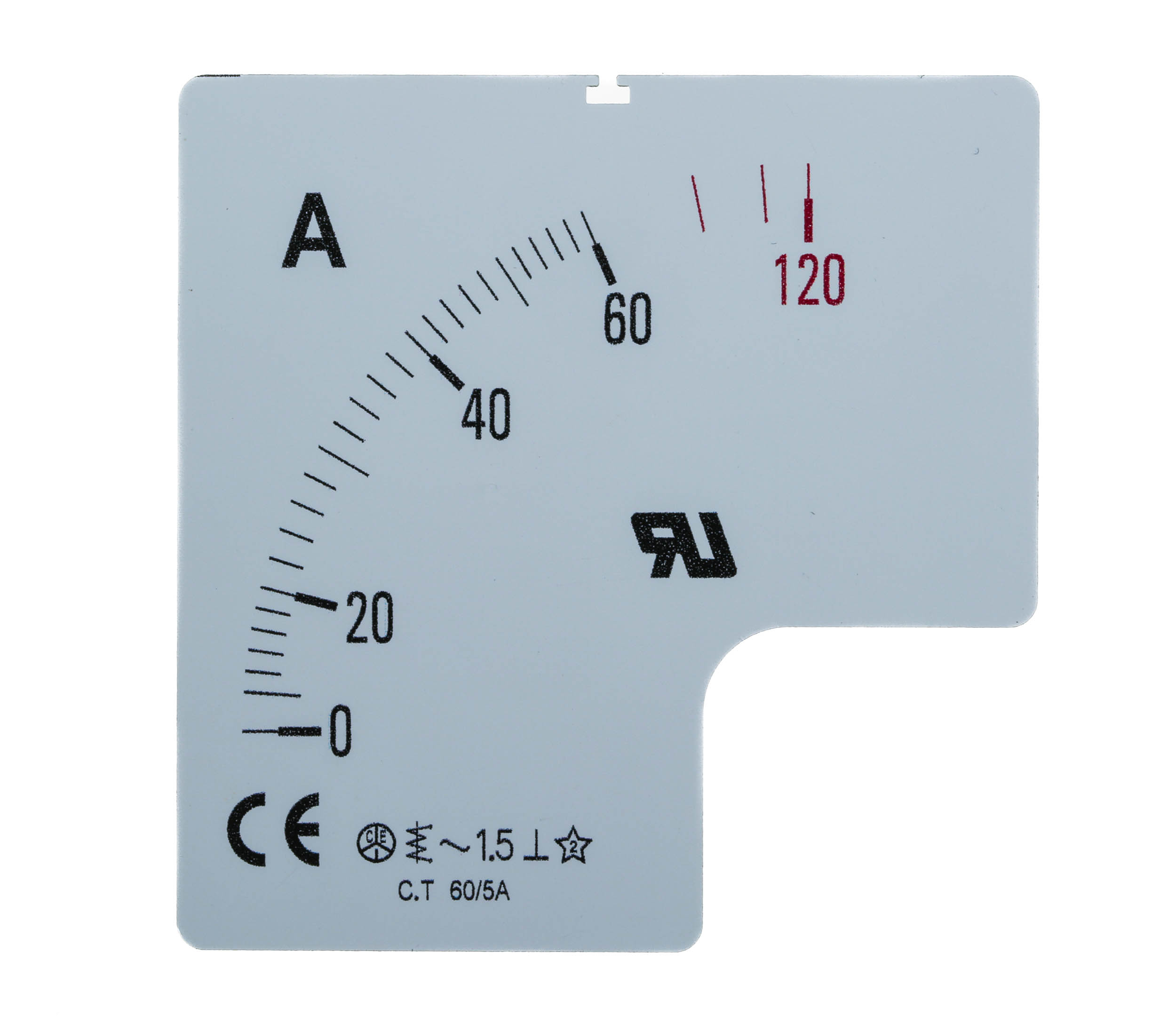 RS PRO For Use With  72 x 72 Analogue Panel Ammeter