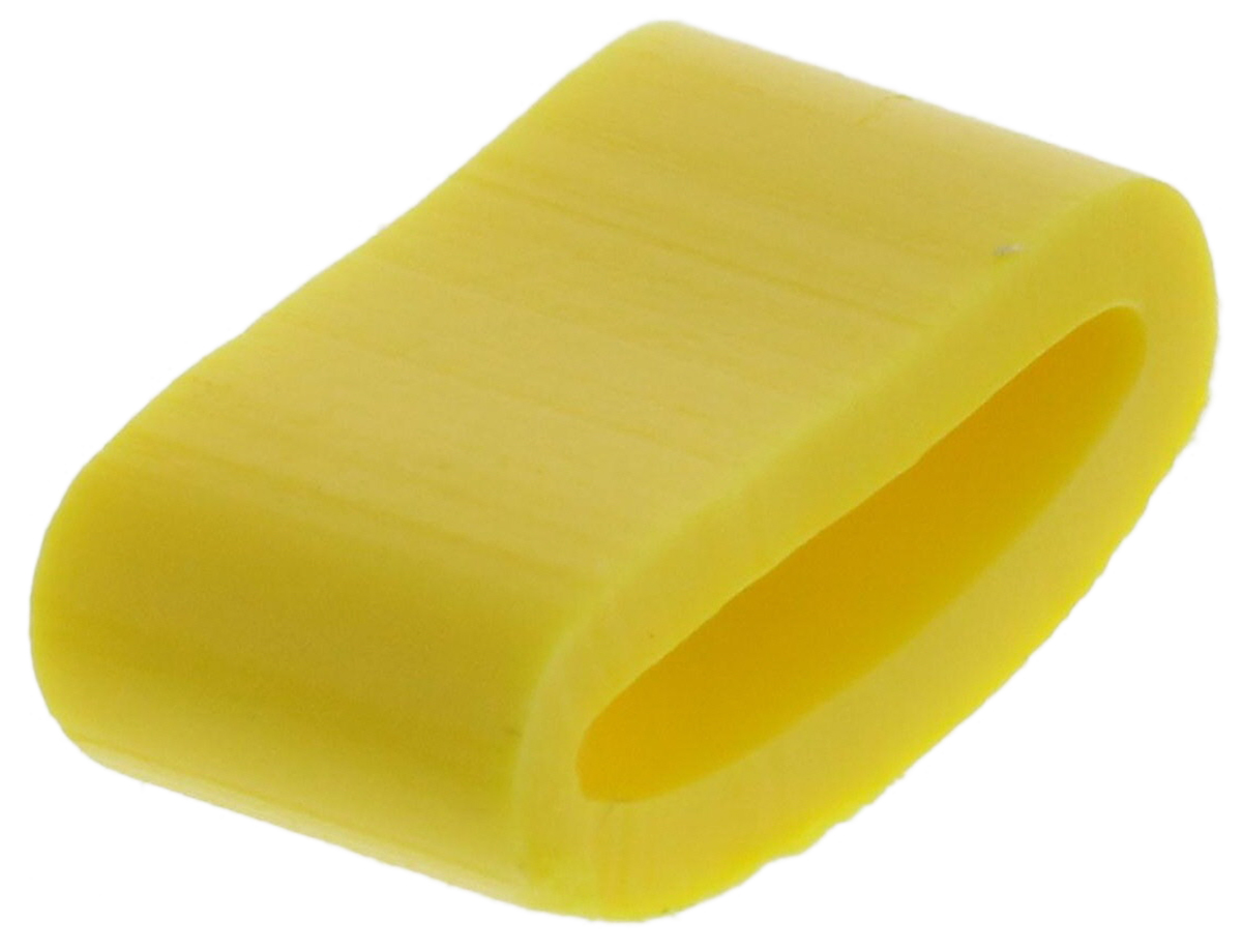 901-10452 HellermannTyton Ovalgrip Slide-On Cable Marker, Black, Pre-printed "A", 6 mm Cable Yellow, 2.5 mm Cable,