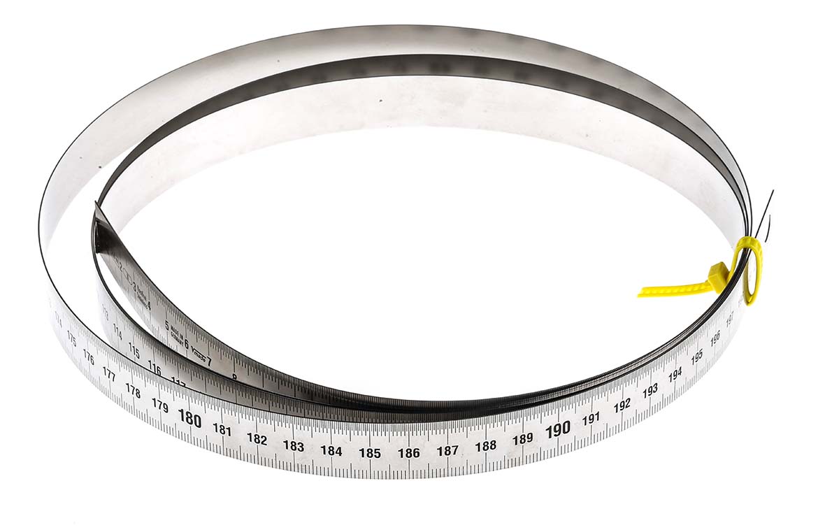 MikronTec 2 m Stainless Steel Ruler Metric