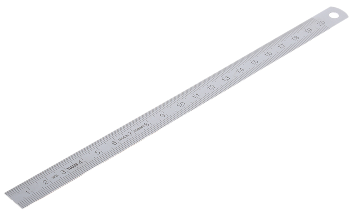 MikronTec 2 mm Stainless Steel Ruler Metric