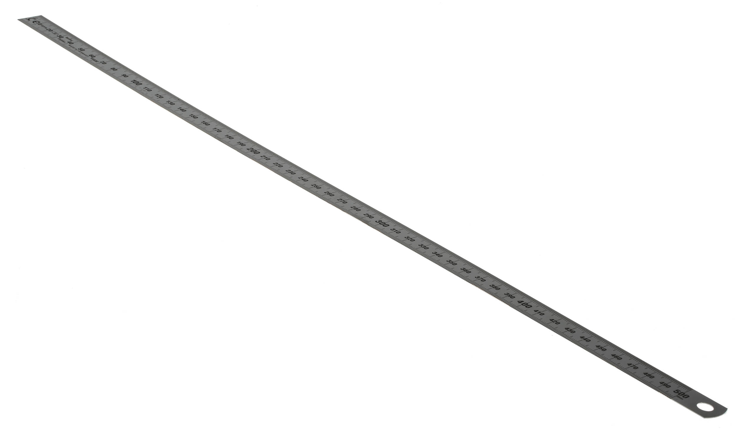 MikronTec 500 mm Stainless Steel Ruler Metric