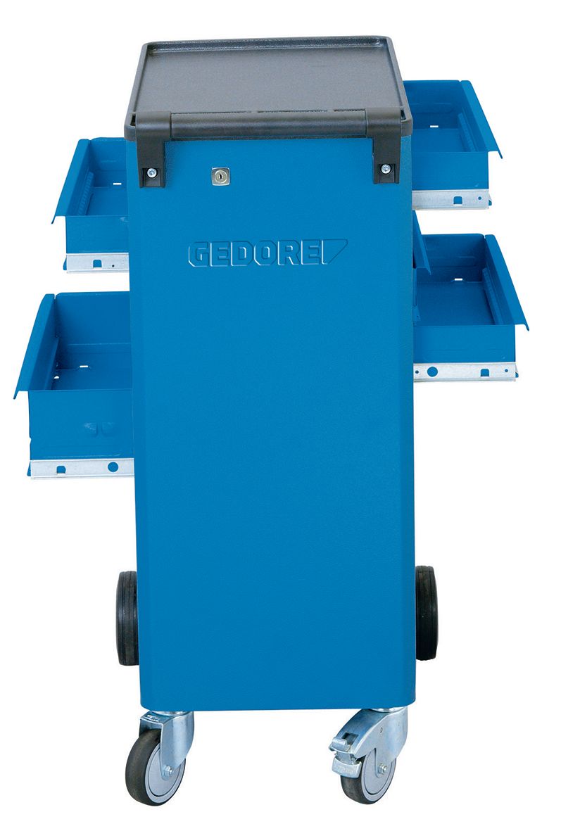 9018140 Gedore 6 Drawer Wheeled Roller Cabinet, ABS
