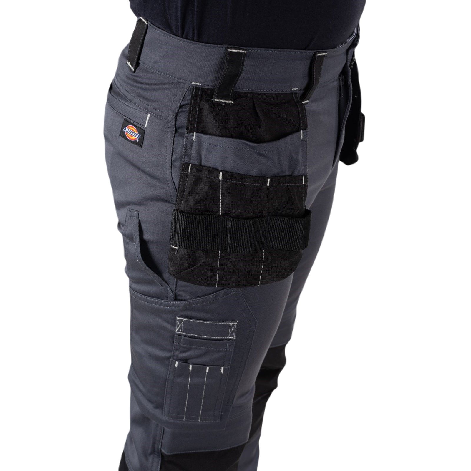 dk0a4xswc661 Dickies Universal FLEX Men's Black, Grey Cotton, Elastane, Polyester, Size 34