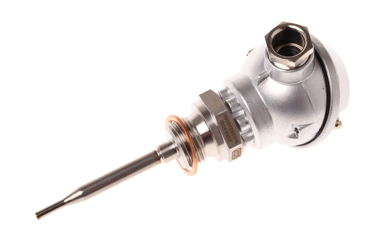 Jumo PT100 RTD Sensor 6 mm Dia, 75 mm Long, 2 Wire, 200 °C Max