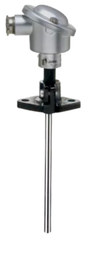 Jumo PT100 Temperature Probe 6 mm Dia, 100 mm Long, 3 Wire, 400 °C Max