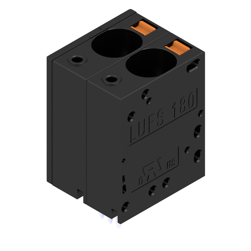 Weidmuller LU Series PCB Terminal Block, 3-Contact, 15mm Pitch, PCB Mount, 1-Row
