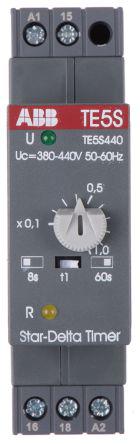 1sbn020010r1004 ABB Star Delta Single Timer Relay, Screw, 0.8 → 60 s, 380 → 440 V ac