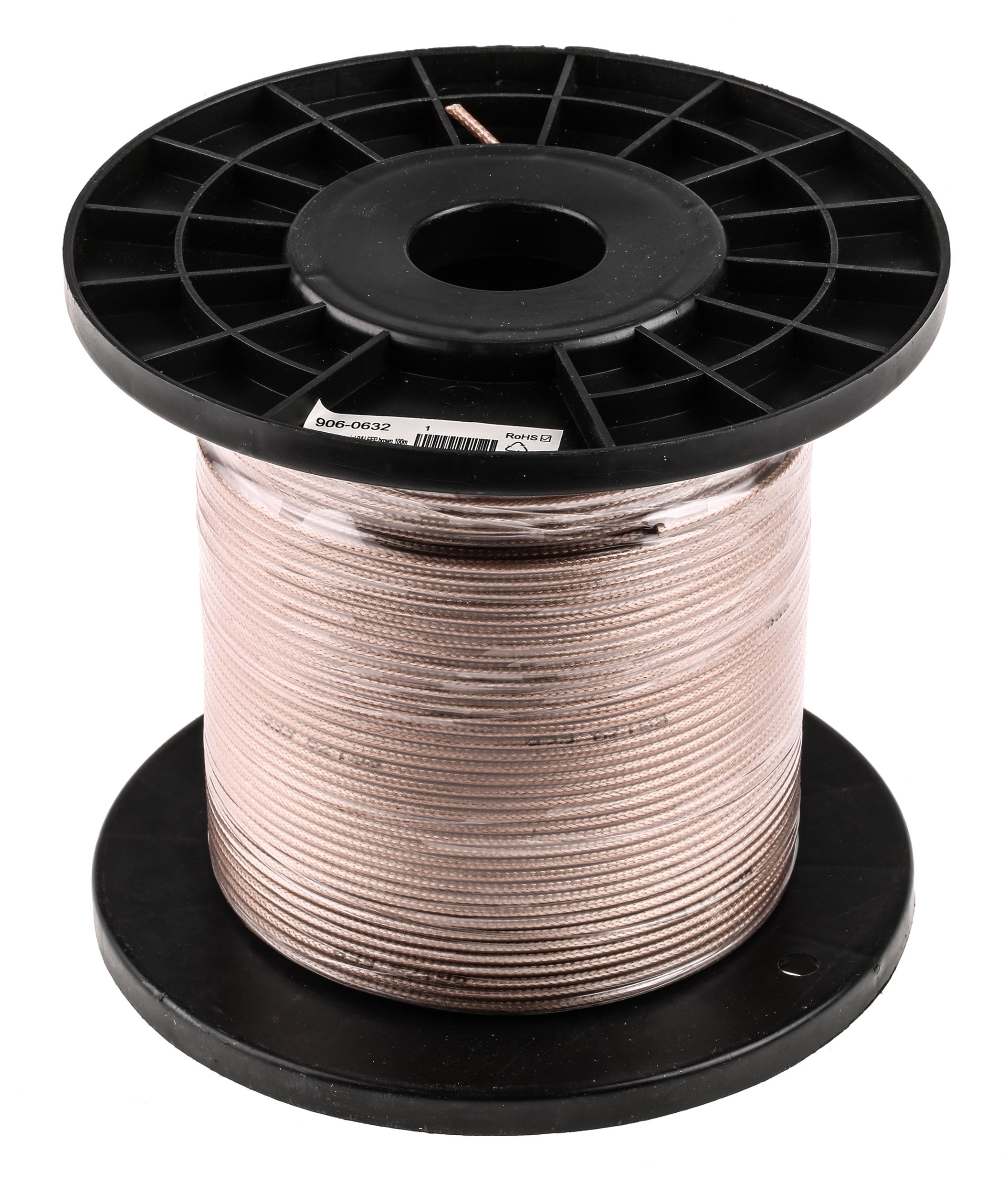 906-0632 RS PRO 75 Ω Coaxial Cable, 100 m Brown