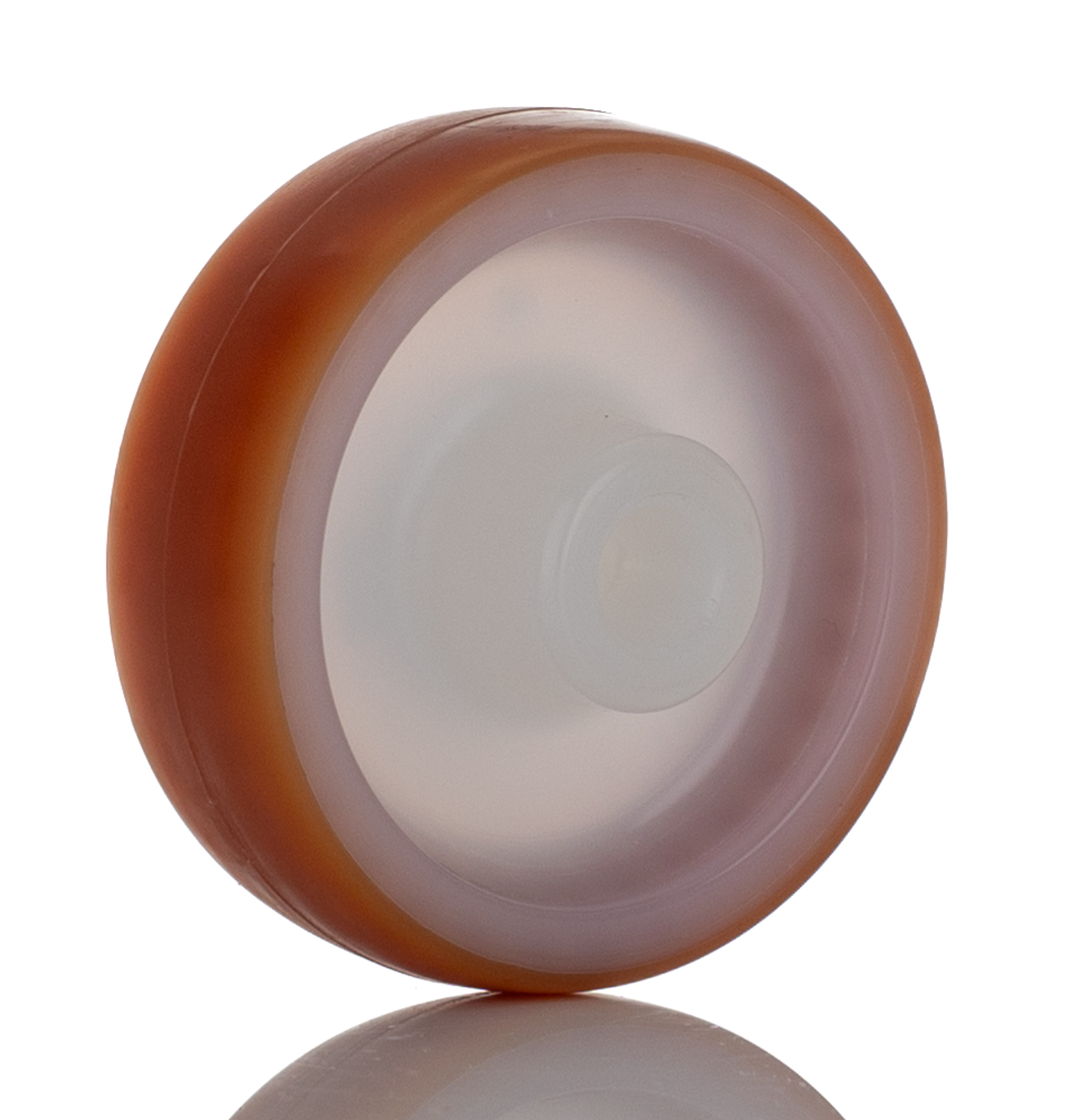 LAG Brown, White Polyurethane Trolley Wheel, 100 kg