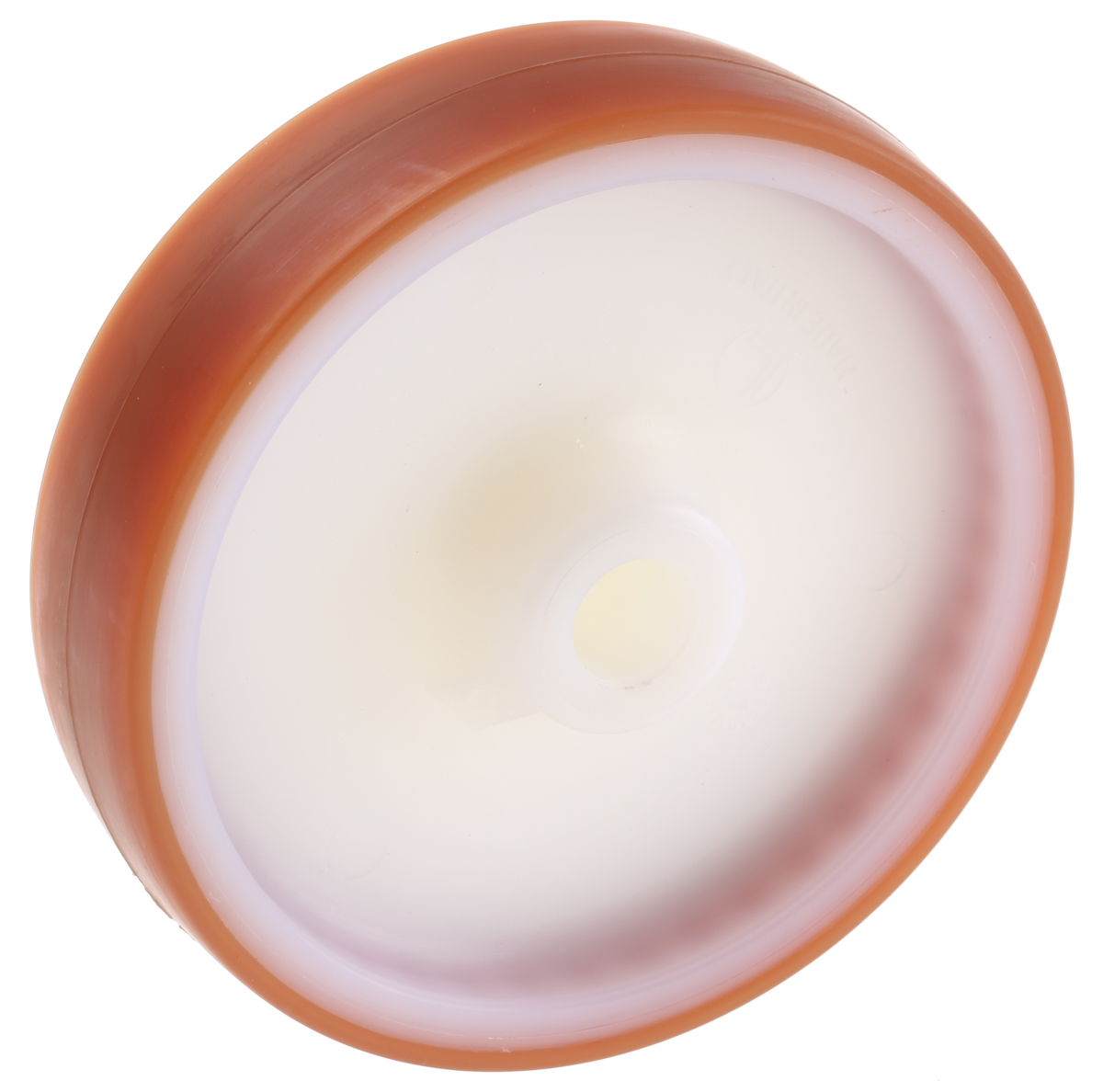 LAG Brown, White Polyurethane Trolley Wheel, 230 kg
