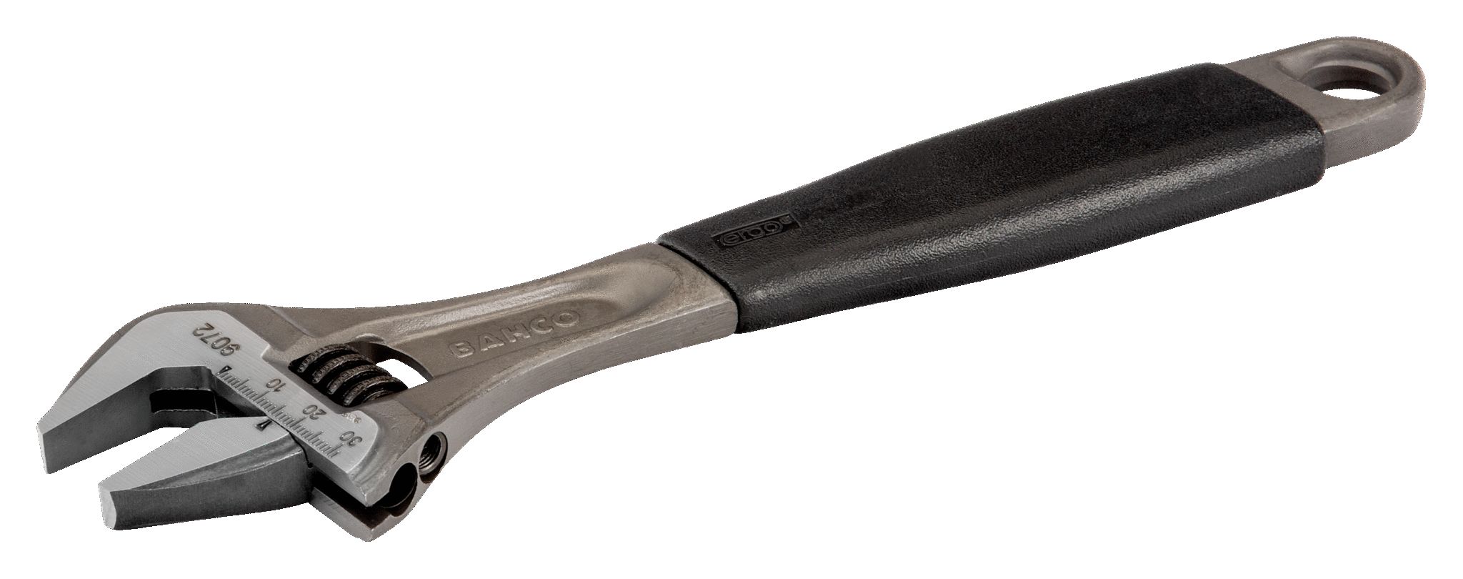 9072 Bahco Adjustable Spanner, 257mm Overall, 31 mm Jaw Capacity, Plastic Handle Non-Sparking