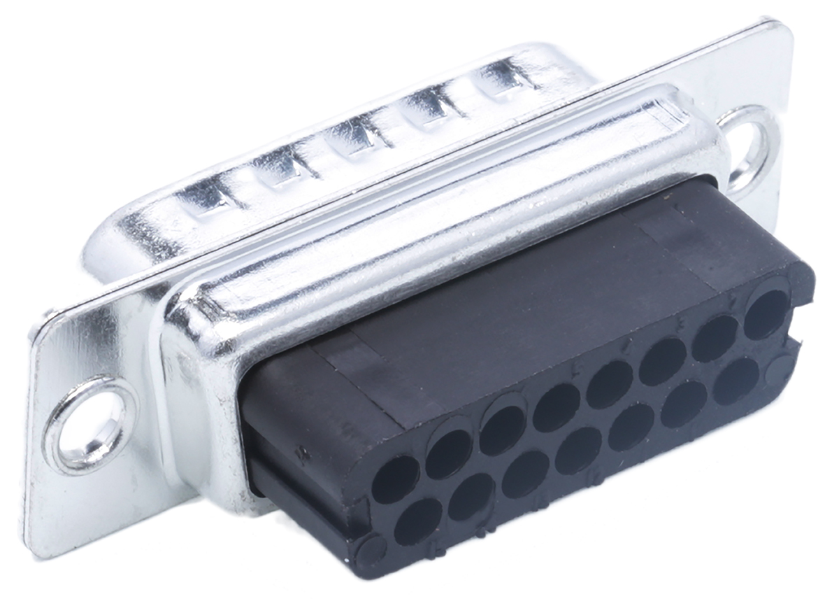 RS PRO 15 Way Cable Mount D-sub Connector Plug