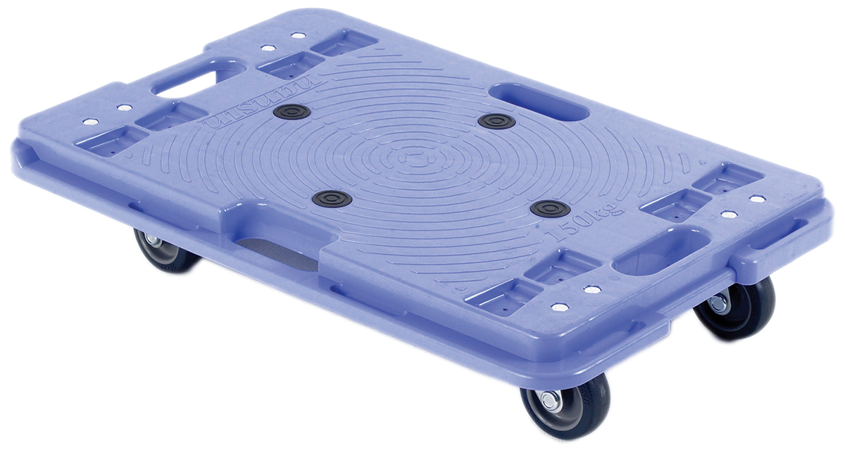 RS PRO Plastic Dolly, 150 kg Load, 400mm W x 600 mm L x 120 mm H