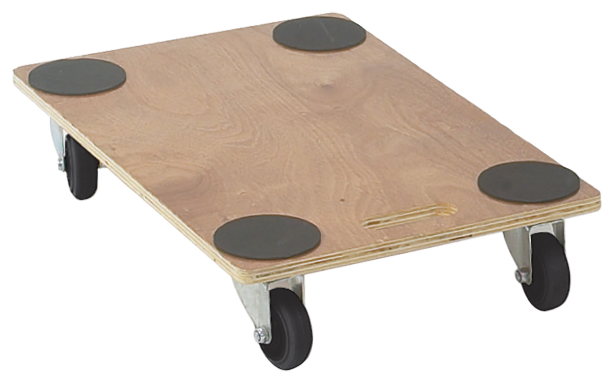 RS PRO Wood Dolly, 240 kg Load, 460mm W x 760 mm L x 135 mm H