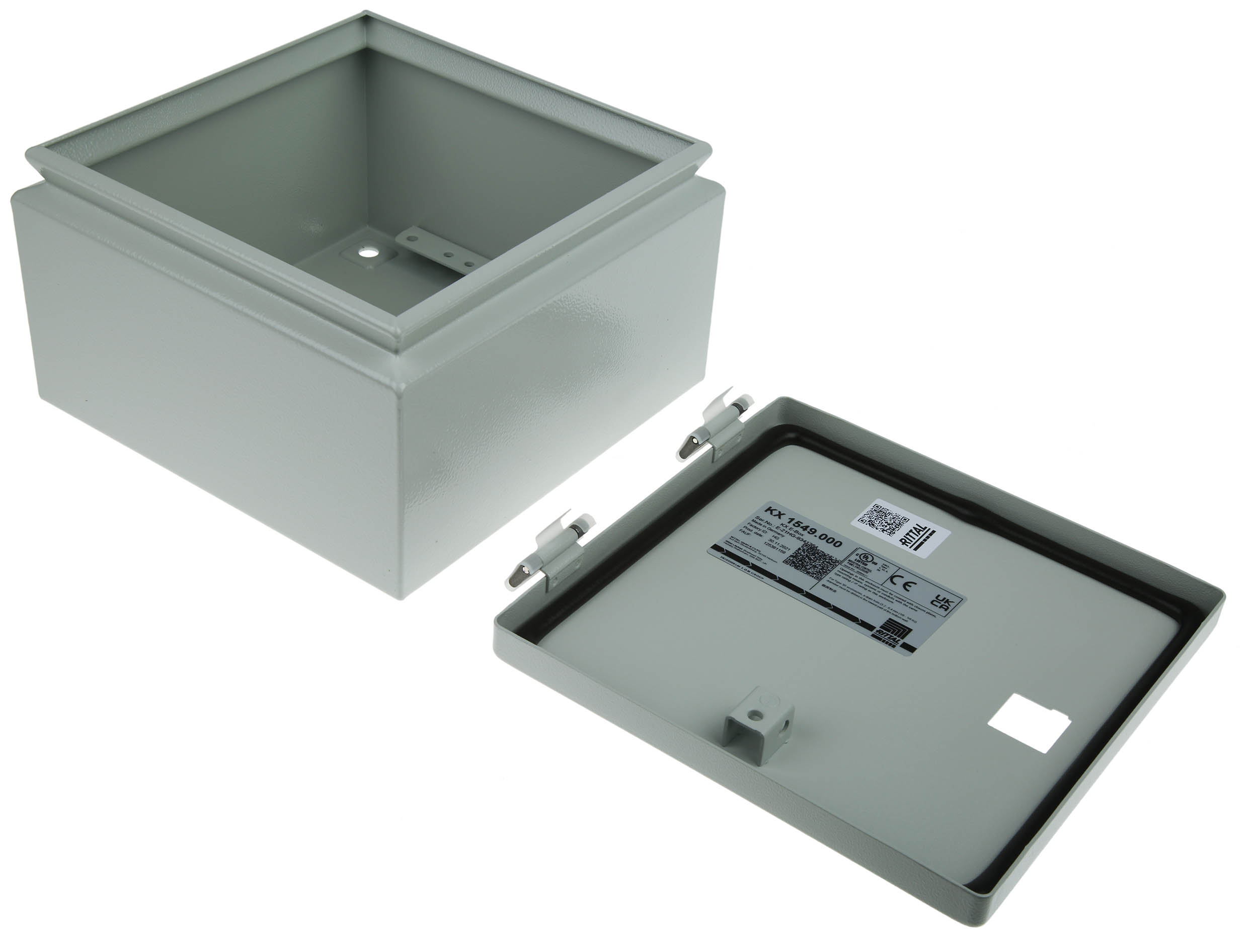 1549000 Rittal Sheet Steel Metal Enclosure, 120mm x 200 mm x 200 mm