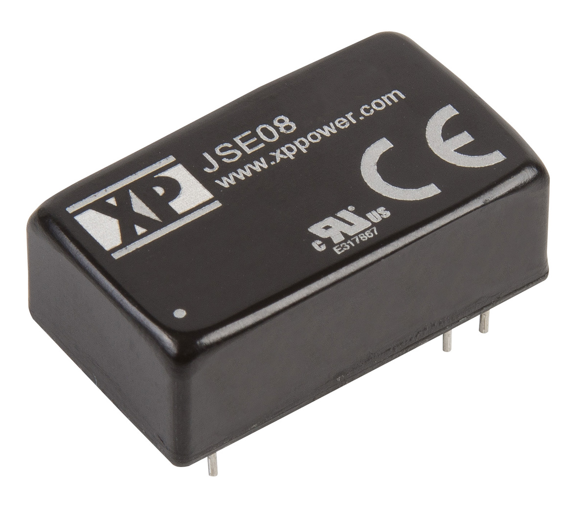 XP Power JSE08 DC-DC Converter, 3.3V dc/ 1.6A Output, 18 → 36 V dc Input, 8W, Through Hole, +105°C Max Temp