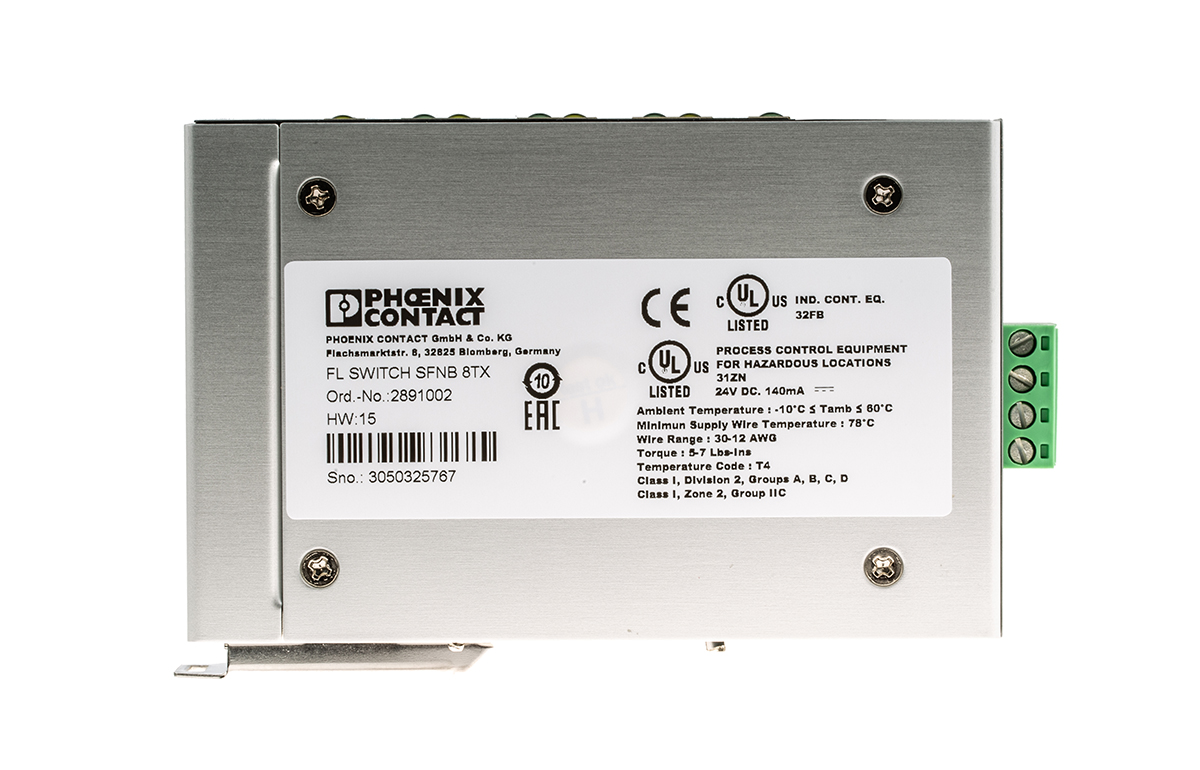 2891002 Phoenix Contact Unmanaged 8 Port Ethernet Switch