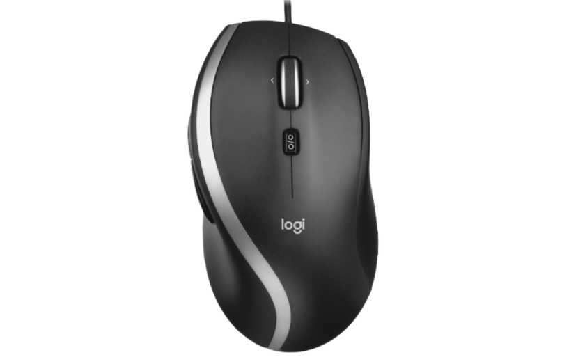 Logitech 3 Button Wired Ergonomic Laser Mice Black