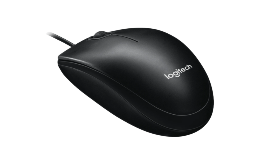 Logitech 3 Button Wired Optical Optical Mice Black