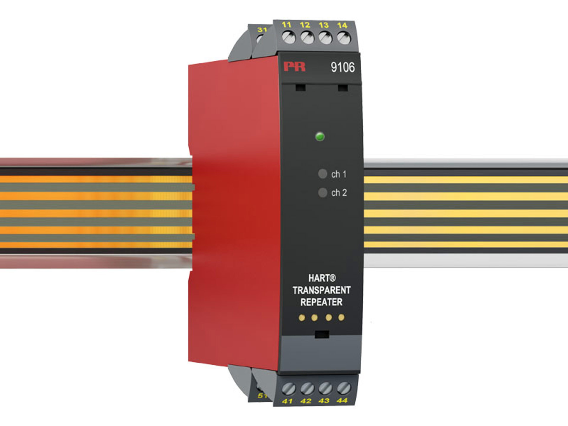 PR Electronics 9100 Series Signal Conditioner, Current/Voltage Input, Current Output, 19.2V dc, 31.2 V dc Supply,