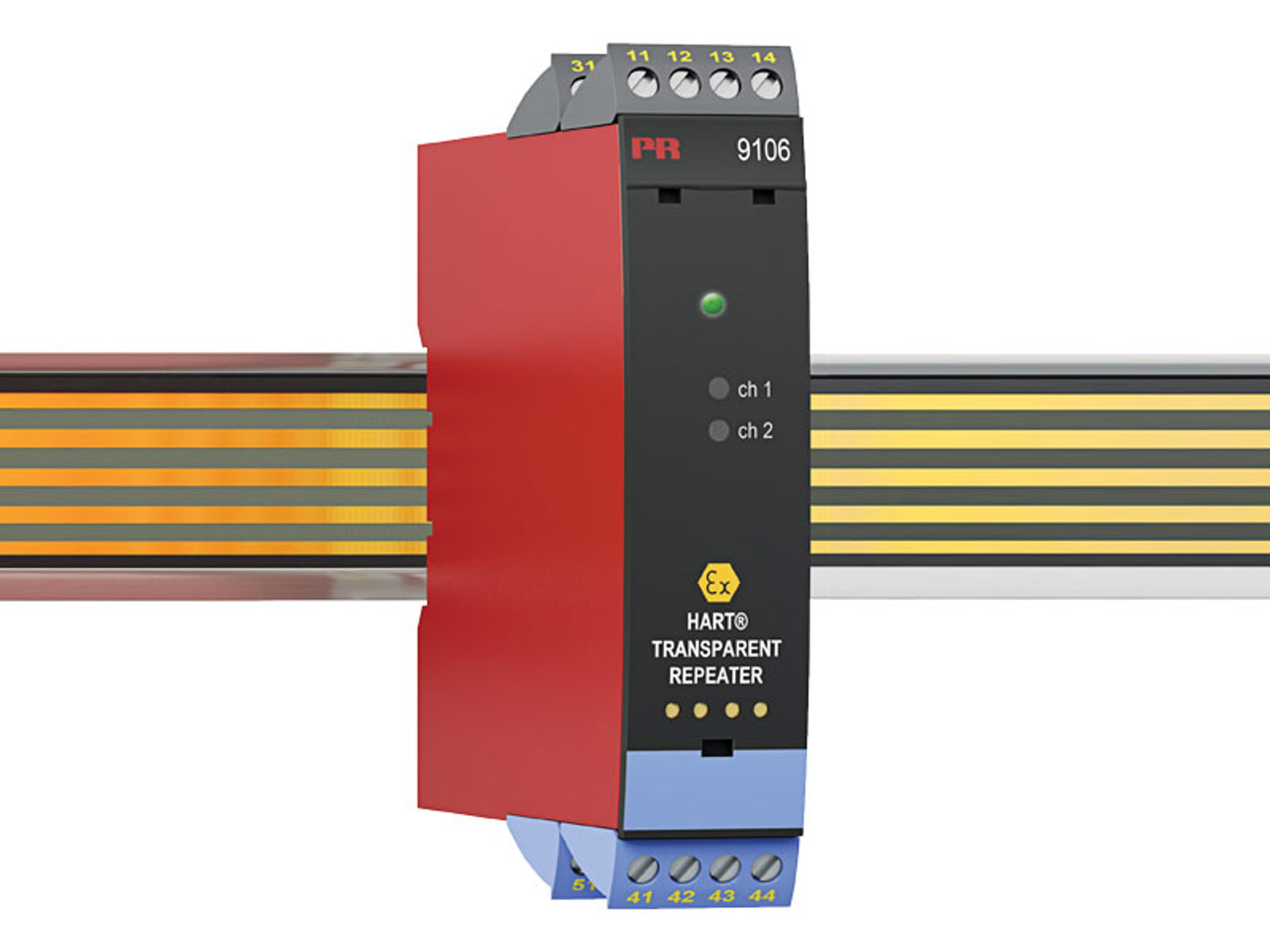 PR Electronics 9 Series Signal Conditioner, Current Input, Relay, Current Output, 19.2V dc, 31.2 V dc Supply, Zone 2,