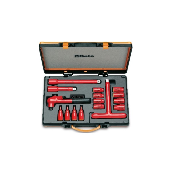 BETA 16-Piece 3/8 in Bi-Hexagonal, Hexagon Socket Set