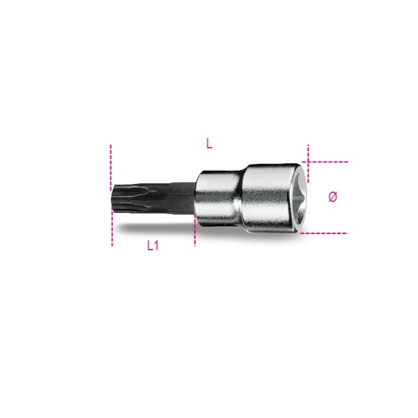 BETA Hex Screwdriver Bit, 20 mm Tip, PT50 Tip, Hex Drive 1-Piece, 50 mm Overall