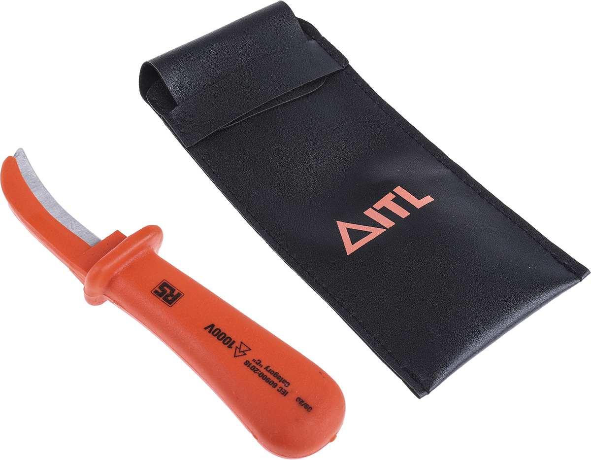 911-1156 ITL Insulated Tools Ltd Cable Knife VDE/1000V Approved, 175 mm Overall, 65 mm Blade Hardened Steel