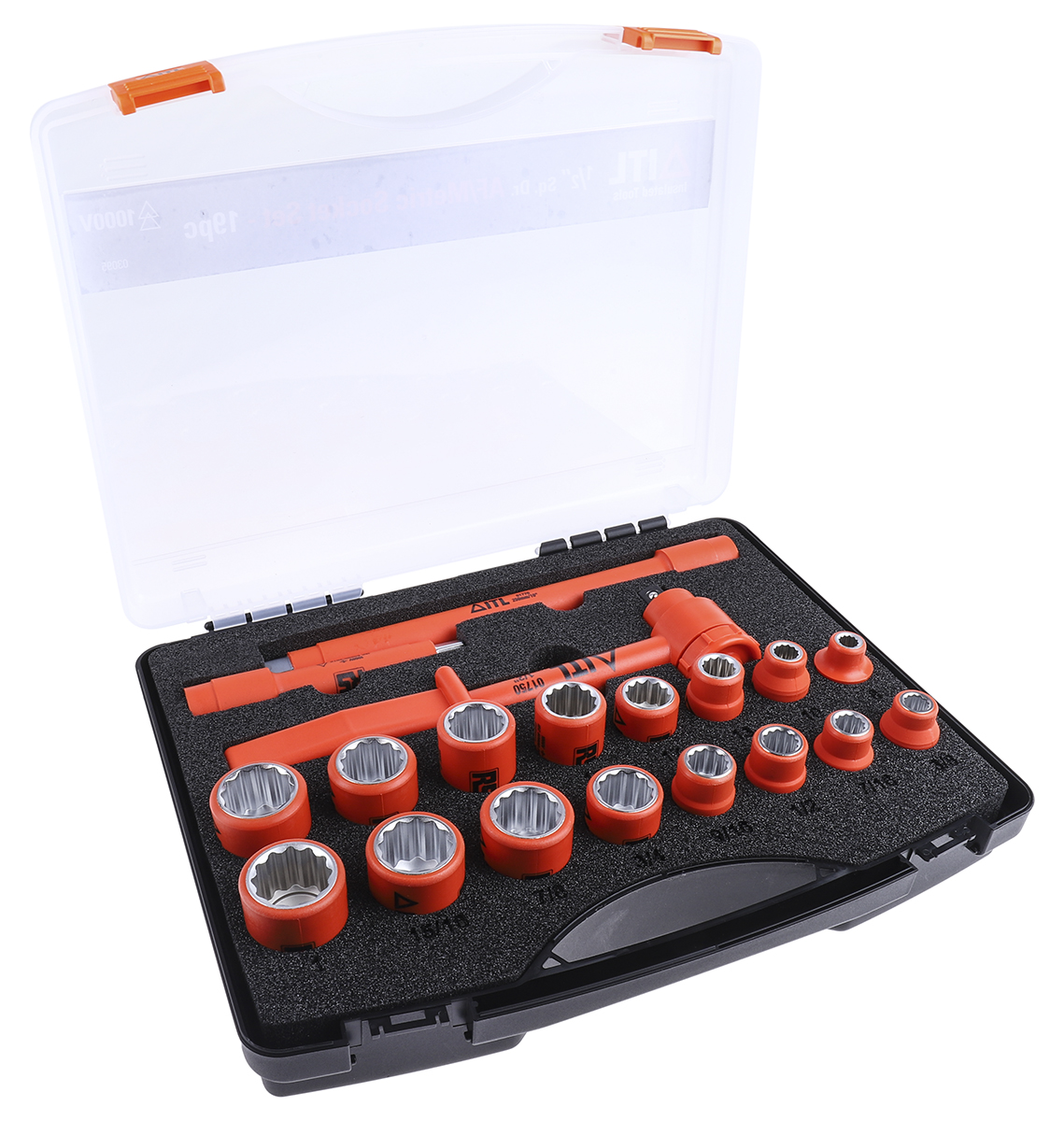 ITL Insulated Tools Ltd 19-Piece 1/2 in Driver Socket Set VDE/1000V Approved